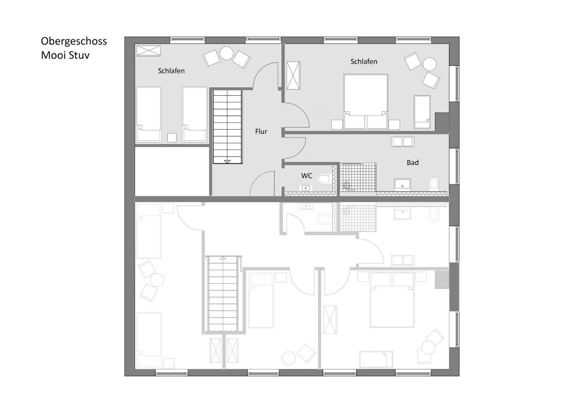 Mooi Stuv , Maisonettenwohnung , Gulfhof , Kachelofen Норден Екстериор снимка